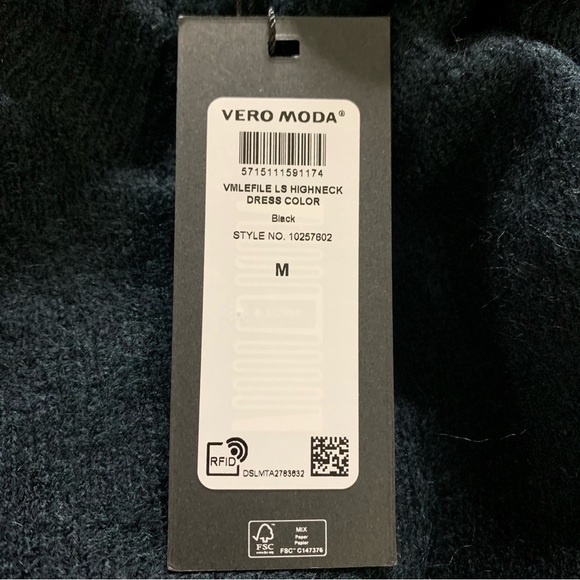 VERO MODA Holly Karris Blouson Sleeve Sweater Dress - Picture 7 of 14